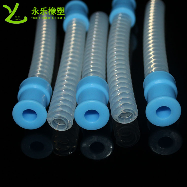 呼吸機(jī)硅膠波紋管，醫(yī)用硅膠波紋管，無(wú)氣味硅膠波紋管