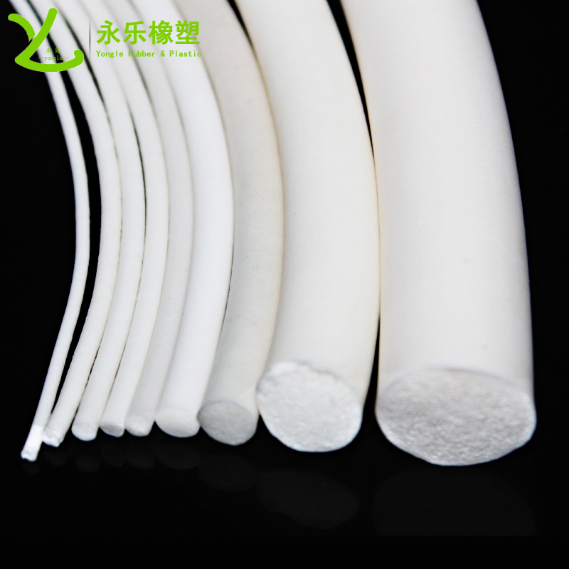 西青白色發(fā)泡硅膠條，無鹵發(fā)泡硅膠密封條，防水發(fā)泡硅膠密封條