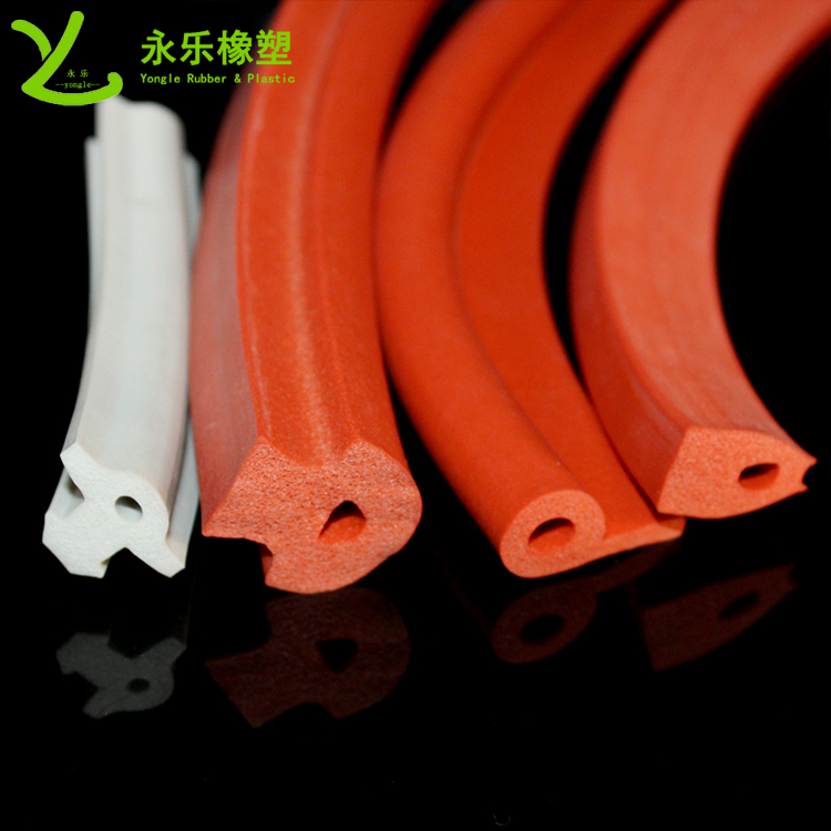 武清耐高溫發(fā)泡硅膠條，阻燃發(fā)泡硅膠條，細(xì)孔硅膠發(fā)泡條