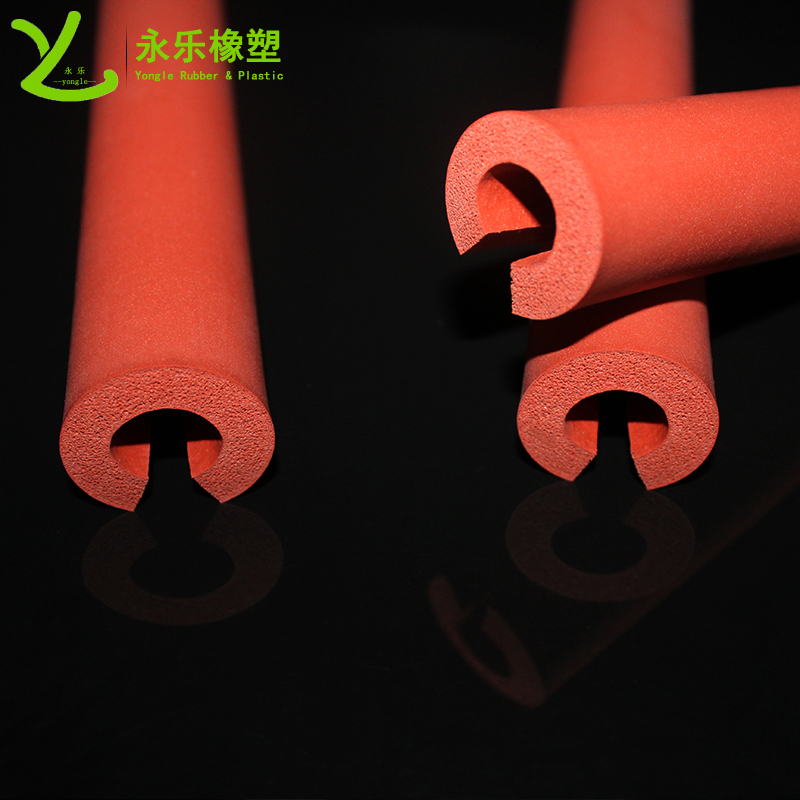 西青開口發(fā)泡硅膠管，耐高溫發(fā)泡硅膠管，保溫發(fā)泡硅膠管，隔熱發(fā)泡硅膠管