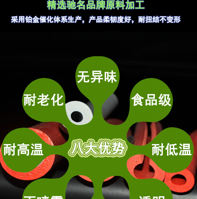 寶坻無(wú)氣味食品級(jí)發(fā)泡硅膠管